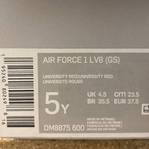 RED AIRFORCE 1’s - Picture 3 of 3